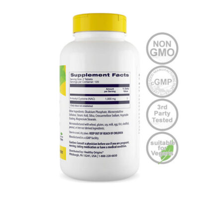 NAC N-Acetyl Cysteine 1000mg-240ct NON-GMO VEGAN - Image 3