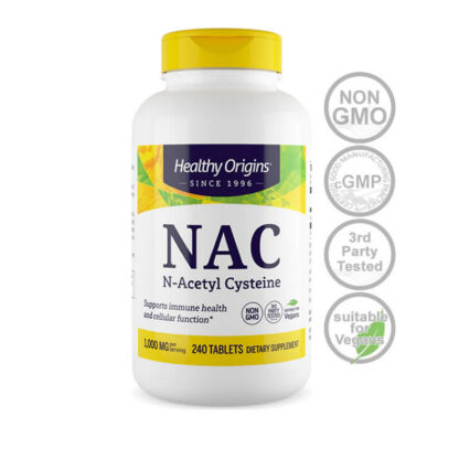 NAC N-Acetyl Cysteine 1000mg-240ct NON-GMO VEGAN