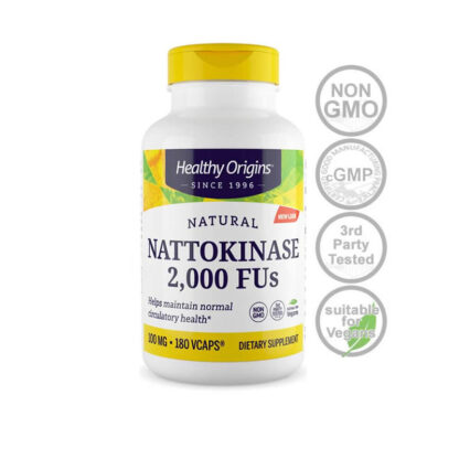 Nattokinase 2000fu's 100mg-180ct NON-GMO