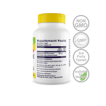 Nattokinase 2000fu's 100mg-60ct NON-GMO - Image 3