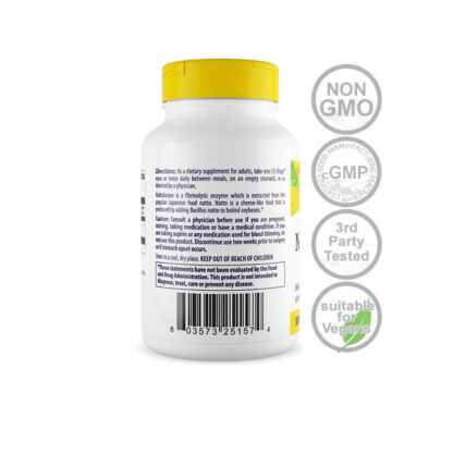 Nattokinase 2000fu's 100mg-60ct NON-GMO - Image 2