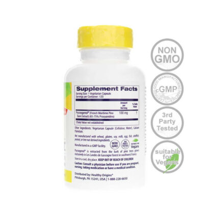 Pycnogenol 100mg-120ct NON-GMO - Image 3